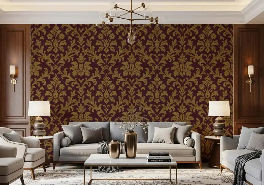 Gilded Leaves Wallpaper Wallpaper