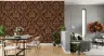 Opulent Gold Damask Motif Wallpaper 4