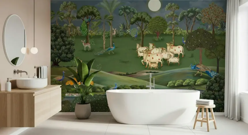 Gokul Grazing Wall Mural