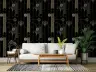 Golden Deco Fan Geometric Wallpaper 1
