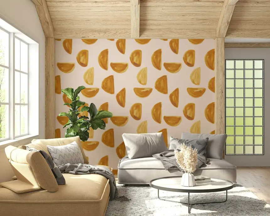 Golden Brushstrokes Wallpaper -2963133