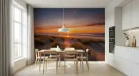 Golden Hour Coastal Dune Wall Mural