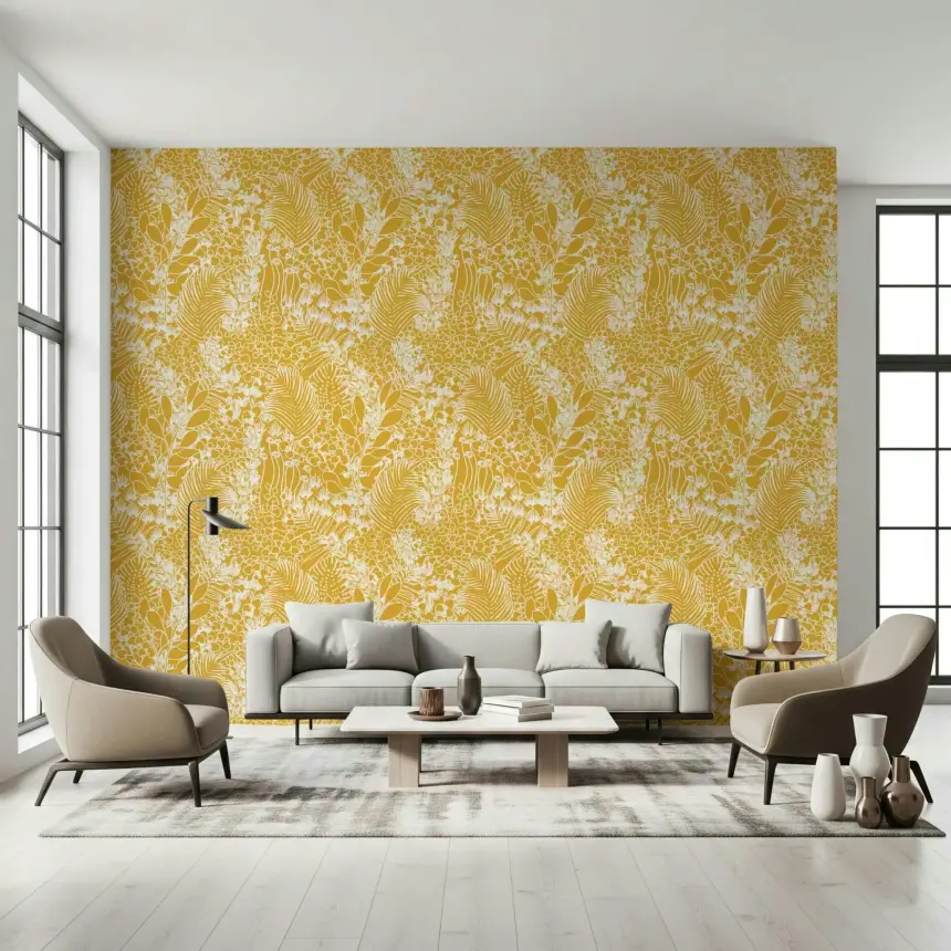 Golden Meadow Dream Wallpaper
