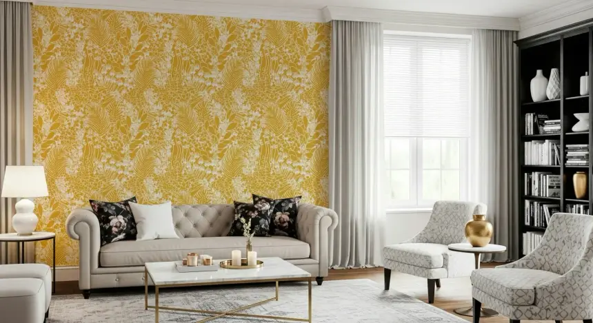 Golden Meadow Dream Wallpaper