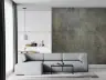 Earthy Ochre Grey Patina Industrial Wallpaper Mural 3