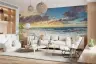 Dramatic Sunset Coastal Landscape Wall Mural 3