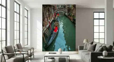 Venetian Gondola Canal Scenic Wall Mural