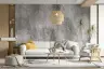 Textured Grey Abstract Cloud Wall Mural 2