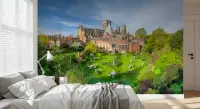 Historic York Minster Garden View Wall Mural