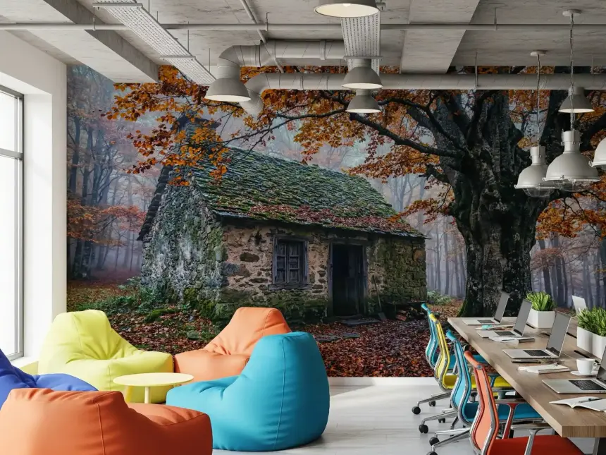 Harvest Hearth Haven Wall Mural