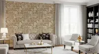 Heritage Botanical Tile Pattern Wallpaper