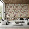 Heirloom Botanical Patchwork Print Wallpaper 4