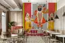 Vibrant Shrinathji Pichwai Devotional Wall Mural 2