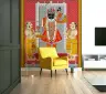 Vibrant Shrinathji Pichwai Devotional Wall Mural 5
