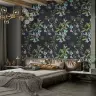 Vintage Botanical Hummingbird Pattern Wallpaper 3