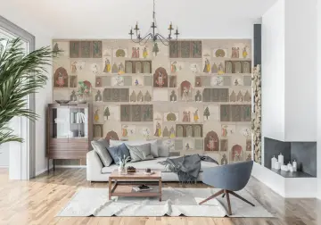 Mughal Court Scene Wall Mural