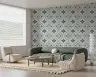 Contemporary Damask Floral Tile Wallpaper 1