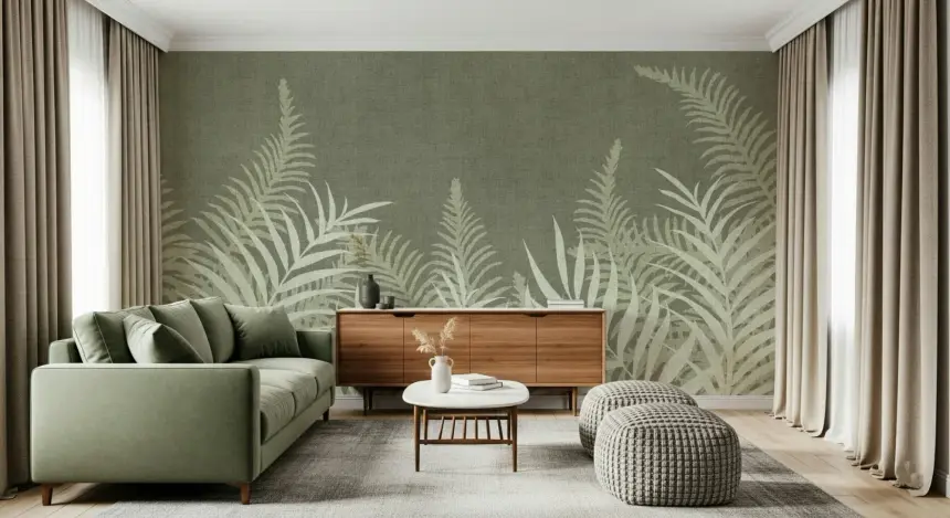 Into the Jungle Sage Wall Mural