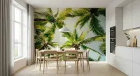 Tropical Palm Canopy Wall Mural