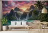Vibrant Tropical Waterfalls Wall Mural 3