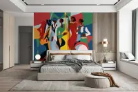 Modern Abstract Jazz Band Wall Mural
