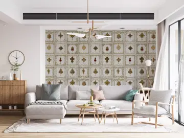 Regal Jewel Medallion Pattern Wallpaper