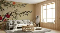 Tranquil Oriental Blossom Wall Mural