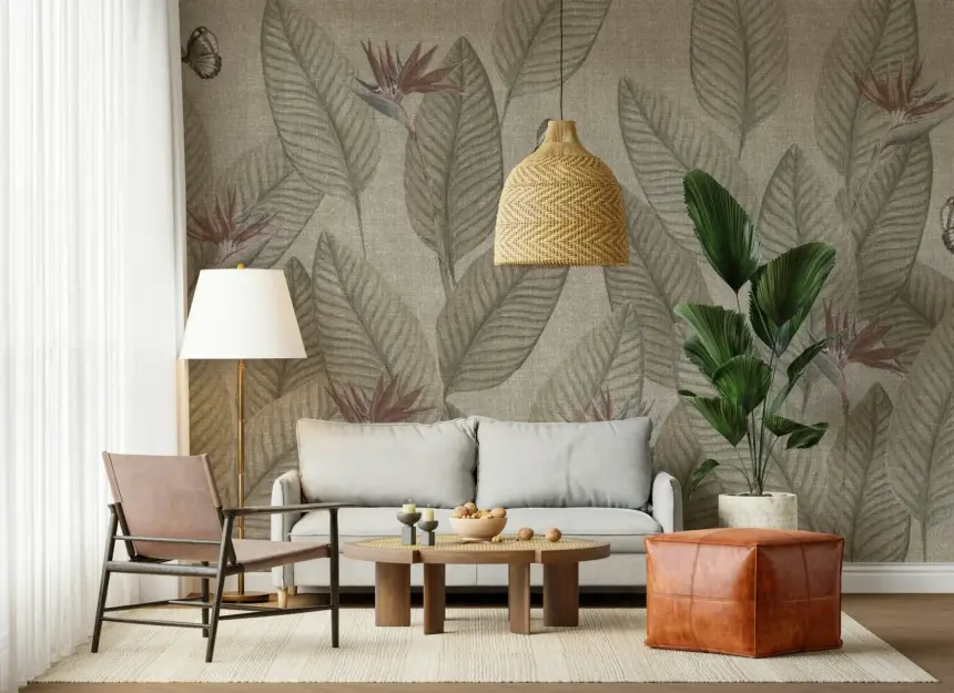 Jungle Life Muted Wall Mural