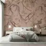 Vintage Sepia Monkey Jungle Tropical Wall Mural 5
