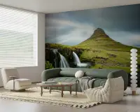 Kirkjufell Mountain & Waterfalls Scenic Wall Mural