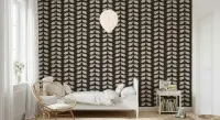 Elegant Dove Silhouette Pattern Wallpaper
