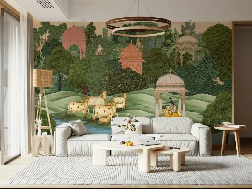 Krishna’S Sanctuary Wall Mural