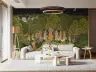 Enchanted Krishna Forest Night Wall Mural 1
