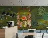 Radha Krishna Swing in Lush Forest Wall Mural 4