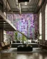 Serene Lavender Field Blossom Wall Mural 2