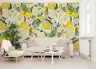 Vibrant Lemon Blossom Botanical Wall Mural 2