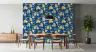 Lemon Blossom Pattern Wall Mural 2
