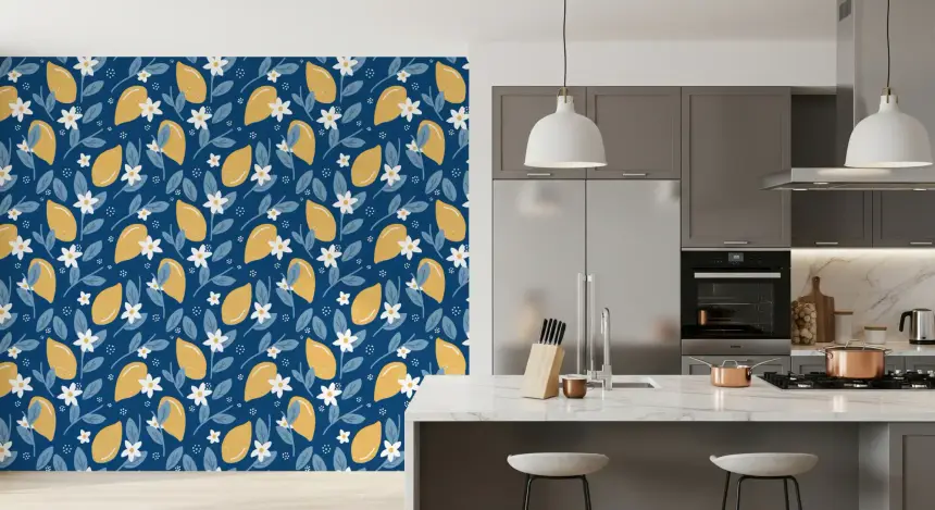 Lemon Orchard Wallpaper