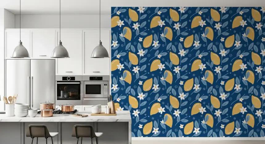 Lemon Orchard Wallpaper