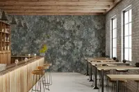 Rustic Lichen Stone Texture Wall Mural