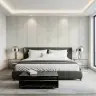 Subtle Floral Stripe Pattern Wallpaper 5