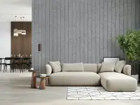 Modern Grey Fluted Concrete Effect Wallpaper