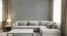 Modern Grey Fluted Concrete Effect Wallpaper 4