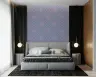 Contemporary Lavender Blue Geometric Rhombus Wallpaper 5