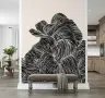 Contemporary Abstract Wavy Pattern Wall Mural 3