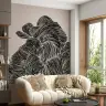 Contemporary Abstract Wavy Pattern Wall Mural 4