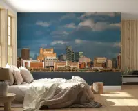 Liverpool Waterfront Cityscape Wall Mural