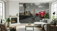 London Westminster Bridge Pop Colour Wall Mural