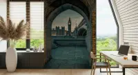 Historic London Cityscape Wall Mural