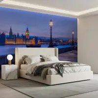 Iconic London Cityscape with Big Ben Twilight Wall Mural